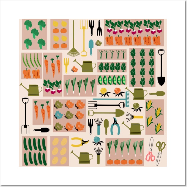 Cute Garden Plot Wall Art by kapotka